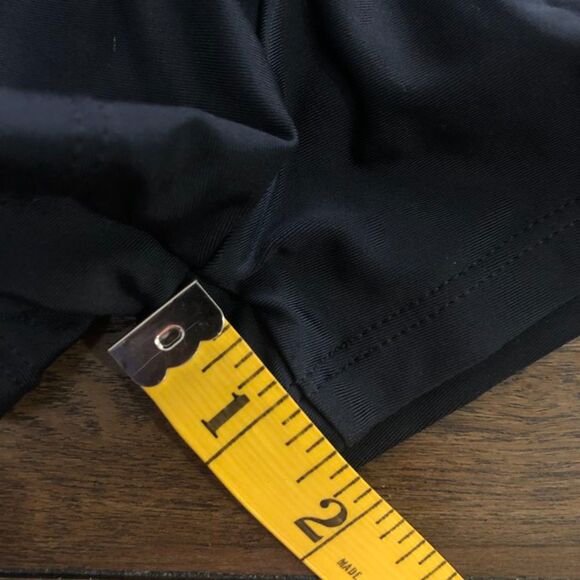 New Women's Black Boyshort Swimsuit Bathing Suit Bottom Swim Shorts Size Medium - Picture 7 of 8